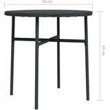  Čajni stolić crni 45 cm od poliratana | shoptok.hr