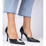 D/CEO marka niezdefiniowana Black stilettos decorated with rhinestones Coluga | ePonuda.com