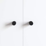  Gumbi za kabinetska vrata 2 pcs Crna M4 x 12 mm Željezo | shoptok.hr