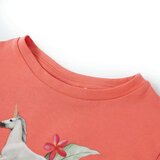  Dječja majica kratkih rukava koraljna boja 104 | shoptok.hr