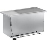  Vrtna posuda za sadnju s LED svjetlom 2 kom. Srebrna - Pocinčani čelik 30 x 60 x 30 cm 2 | shoptok.hr