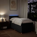  Box spring krevet s madracem crni 80 x 200 cm od tkanine | shoptok.hr