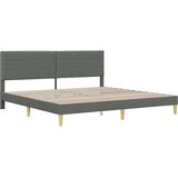  Krevetna konstrukcija Tamnosiva 180 x 200 cm Tkanina | shoptok.hr