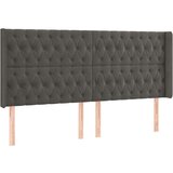  Box spring postelja z vzmetnico LED temno siva 200x200 cm žamet, (20788944) | Shoptok.si