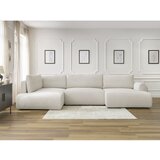 Bobochic Paris Krem sklopiva kutna garnitura od samta (s desnim kutom/u obliku slova "U") Lucien – | shoptok.hr
