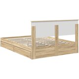  Postelja s shranjevanjem z vzglavjem Sonoma hrast 140 x 200 cm, (5000106672) | Shoptok.si