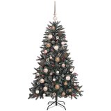  Umjetnobožićnodrvce S LED lampica Zelena 120cm PVC | shoptok.hr