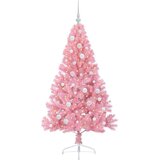 vidaXL Umjetna preddekorirana božićna jelka Roza 150 cm PVC | Shoptok.si