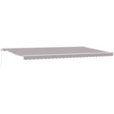 vidaXL ročna retraktibilna tenda svetlo siva 600x300 cm u