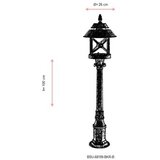 Opviq Vanjska lampa BSU-68199-BKR-B, 100 cm, Podna, IP65, E27, 60W, Smeđa | Eponuda.ba