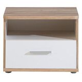 XORA Nočna Omarica Tess, Bela, Barva Hrasta | Shoptok.si