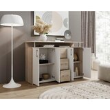CARRYHOME komoda, bela, hrast sonoma | Shoptok.si