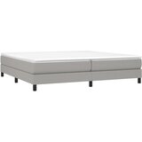  s oprugama i madracem svjetlosivi 200 x 200cm od tkanine | shoptok.hr