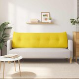  Jastuk za leđa Svijetlo žuta 160 x 24 x 50 cm tkanina | shoptok.hr