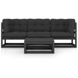 Maison Chic Seti vrtnega pohištva - Vrtna garnitura - Vrtni pohištvo set 4-delna z blazinami trdna borovina, (21816414) | Shoptok.si