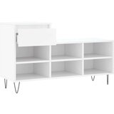vidaXL Omarica za čevlje bela 102x36x60 cm inženirski les | Shoptok.si