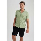 Defacto Modern Fit Resort Neck Crinkle Short Sleeve Shirt cene