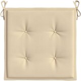  Jastuci za vrtne stolice 2 kom bež 50x50x4 cm od tkanine Oxford | shoptok.hr
