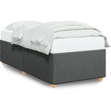 vidaXL Posteljni okvir temno siv 90x200 cm blago Cene