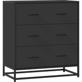Maison Chic Komoda - Predalnik črna 68x35x76 cm inženirski les in kovina, (21721682) Cene