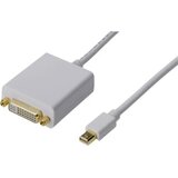 Digitus AK-340406-001-W DisplayPort / DVI adapter [1x moški konektor mini Displayport - 1x ženski konektor DVI\, 24 + 5 polov] bela 15.00 cm, (20410734) Cene