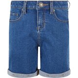 Urban Classics Girls' Organic Stretch Denim Shorts with 5 Pockets Blue | Shoptok.si