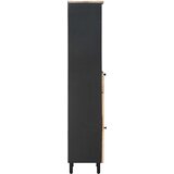  Kupaonski ormar s ladicama Smeđa i crna 38 x 33,5 x 160 cm | shoptok.hr