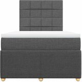  Krevet box spring s madracem tamnosivi 120 x 190 cm tkanina | shoptok.hr