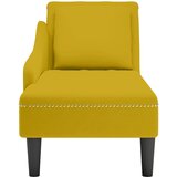 Počivaljka od baršun s jastukom i rukonaslonom žuta | shoptok.hr