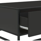  Stolić za kavu crni 90 x 57 x 35 cm konstruirano drvo i metal | shoptok.hr