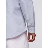 Ombre Elegant men's oxford shirt with embroidery - blue | Eponuda.ba
