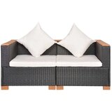  Sofa od poliratana crna Cijene