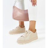 Gemre Beige leather sneakers Samaha | Shoptok.si