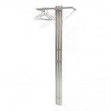 Spinder Design Jeklen stenski obešalnik v srebrni barvi 65 cm Senza – Cene