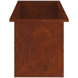  Vrtna posuda za sadnju s LED svjetlom Rđa 40 x 100 x 40 cm Slike
