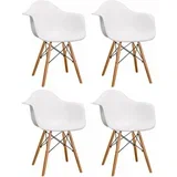 modena set 4 stolice white