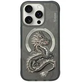 DRAGON maskica kompatibilna s MagSafeom za iPhone 16 Pro Max siva