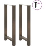  Noge za barski stol Prirodni čelik 2 kom 60 x (110-111) cm Čelik - Prirodna 60 x (110-111) cm 2 1 | shoptok.hr