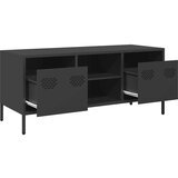 vidaXL TV ormarić crni 101,5x39x43,5 cm hladno valjani čelik | shoptok.hr