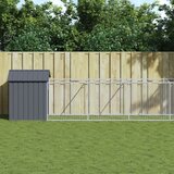  Kućica za pse s krovom antracit 117x609x123 cm pocinčani čelik | shoptok.hr