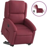  Električni naslonjač na podizanje od tkanine boja vina | shoptok.hr