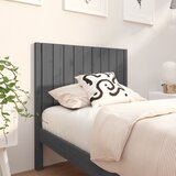 Maison Chic posteljno vzglavje - vzglavna omarica - nočna omarica sivo 95,5x4x100 cm trdna borovina, (21705156) | Shoptok.si
