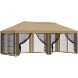  Pokrov za gazebo s bočnim zidovima Bež 600,5 x 300,5 cm | shoptok.hr