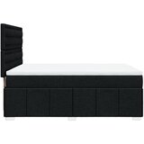  Krevet s oprugama i madracem crni 140 x 190 cm od tkanine | shoptok.hr