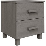  Noćni ormarići HAMAR 2 kom svjetlosivi 40x35x44,5 cm borovina | shoptok.hr