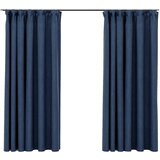 Furnova Zatemnitvene zavese z obešali 2 kosa modre 140x175 cm, (21917768) | Shoptok.si