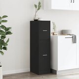 Ormarić za lijekove crni 30x41x118 cm konstruirano drvo | shoptok.hr