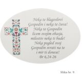  Unikatne slike z Angelom in blagoslovom – Darilo za birmo, prvo obhajilo - 9. Turkizni križ - 15023 | Shoptok.si