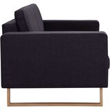  2-dijelni set sofa od tkanine crni | shoptok.hr