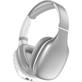 INF Brezžične naglavne Bluetooth 5.4 slušalke s stereo zvokom in dolgo življenjsko dobo baterije Silver, (5000130125) | Shoptok.si